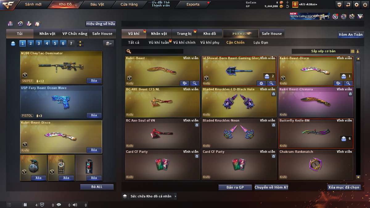 shop acc cf uy tin gia re